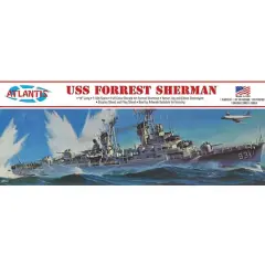 Atlantis&reg; USS Forrest Sherman Destroyer Plastic Model Kit
