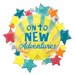 SuperShape&reg; 30" On to New Adventures Foil Balloon