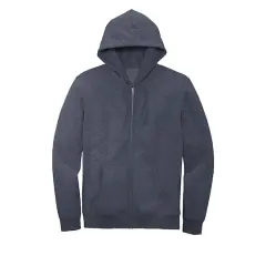 District&reg; V.I.T.&trade; Heathered Fleece Full-Zip Hoodie Heathered Navy