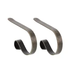 Original MantleClip&reg; Weathered Brass Stocking Holders, 2ct.