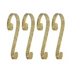 Haute Decor Stocking Scroll&reg; Gold Foil Stocking Holders, 4ct.