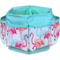 SINGER&reg; Flamingo Print Sewing Spinning Tabletop Organizer