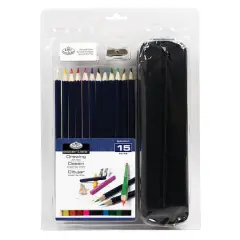 Royal & Langnickel&reg; Essentials Drawing Colored Pencil Set & Case