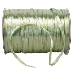 JAM Paper 1/4" Raffia Pearl Ribbon Sage
