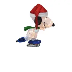 Peanuts&reg; 2ft. 3D Pre-Lit Skating Snoopy Yard D&eacute;cor