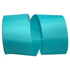 The Ribbon Roll 3" x 50yd. Grosgrain Allure Solid Ribbon Turquoise