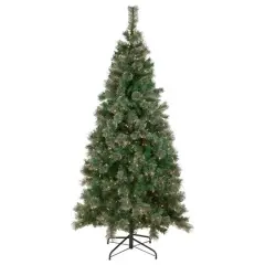 6.5ft. Pre-Lit Oregon Cashmere Pine Artificial Christmas Tree, Clear Lights