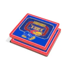 NCAA 3D StadiumView Coasters Kansas Jayhawks