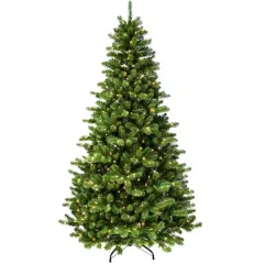 7.5ft. Pre-Lit Vermont Spruce Artificial Christmas Tree, Clear Lights