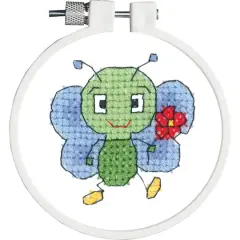 Janlynn&reg; Kid Stitch Bug & Flower Stamped Cross Stitch Kit