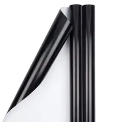 JAM Paper Glossy Gift Wrap, 2ct. Black