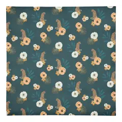 Tropical Jag Cotton Twill Napkin Teal