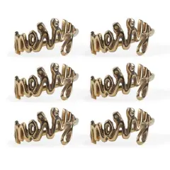 DII&reg; Merry Napkin Rings, 6ct.