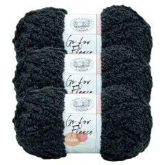 3 Pack Lion Brand&reg; Go For Fleece Sherpa Yarn Slate