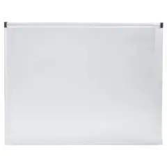 JAM Paper 9.75" x 13" Zip Closure Letter Booklet Plastic Envelopes, 12ct. Clear