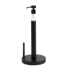 SunnyPoint Paper Towel Holder With Pump Head Black