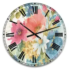 Designart My French Garden Traditional Wall Clock