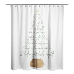 Silent Night Tree 71" x 74" Shower Curtain