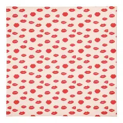 J'adore Lips 10" x 10" Cotton Twill Napkin