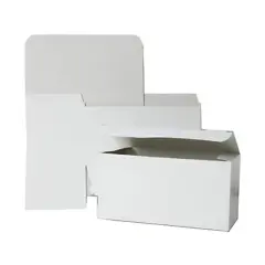 JAM Paper White Gift Box with Open Lid