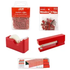 JAM Paper Office Starter Kit Red