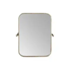 Hello Honey&reg; 24'' Metal Framed Pivoting Wall Mirror Gold