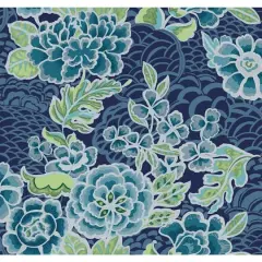 RoomMates Zen Garden Peel & Stick Wallpaper Blue/Green