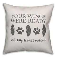 Your Wings Were Ready Throw Pillow