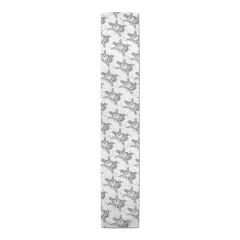 Sea Turtles With Paint Splatter Indoor/Outdoor Table Runner Gray