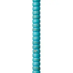 Turquoise Dyed Reconstituted Howlite Heishi Beads, 8mm by Bead Landing&trade;
