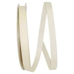JAM Paper 5/8" x 100yd. Grosgrain Style Wired Ribbon Ivory
