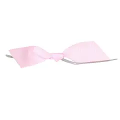 JAM Paper 7/8" Grosgrain Twist Tie Flair Bows, 100ct. Light Pink