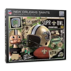 NFL Retro Series 500 Piece Puzzle New Orleans Saints