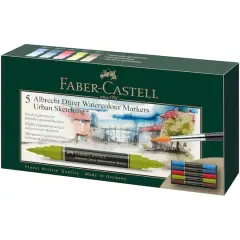 Faber-Castell&reg; Arbrecht D&uuml;rer 5-Piece Watercolor Marker Set Urban Sketching