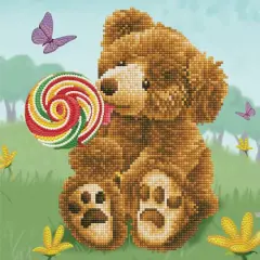 Diamond Dotz&reg; Honey Pot BearLolly Pop Lick Diamond Painting Kit