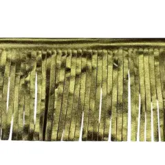 4" Faux Leather Fringe Trimby Celebrate It&reg; Gold