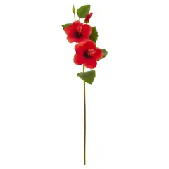 Red Hibiscus Artificial Flower Stems, 12ct.