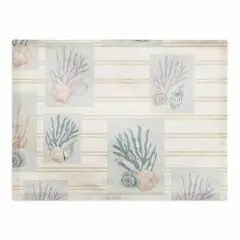 Shell Panels Cotton Twill Placemat Yellow