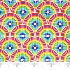 SINGER Rainbow Circles Cotton Fabric