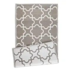 DII&reg; Lattice Outdoor Floor Runner, 3ft. x 6ft. Stone