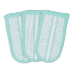 DII&reg; Chef Stripe Pan Handles, 3ct. Aqua