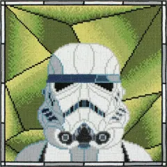 Camelot&reg; Dots Stormtrooper Stained Glass Diamond Painting Kit