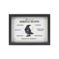 7.75" Raven Spiritual Meaning Tabletop Sign by Ashland&reg;
