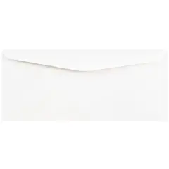 JAM Paper 4" x 9.5" White Business Envelopes, Bulk