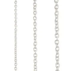Silver Plated Cable Necklace Set by Bead Landing&trade;