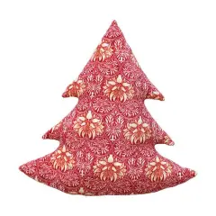 Hello Honey&reg; 18" Red Velvet Christmas Tree Pillow
