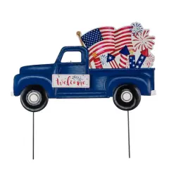 Glitzhome&reg; 24" Metal American Truck Yard Stake