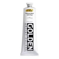 Golden&reg; Heavy Body Iridescent Acrylics, 5oz. Iridescent Bright Gold (Fine)
