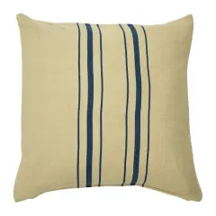 Hello Honey&reg; Ivory Square Multistripe Woven Cotton Pillow Cover