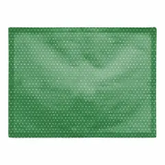 Green Polka Dot 14" x 18" Cotton Twill Placemat